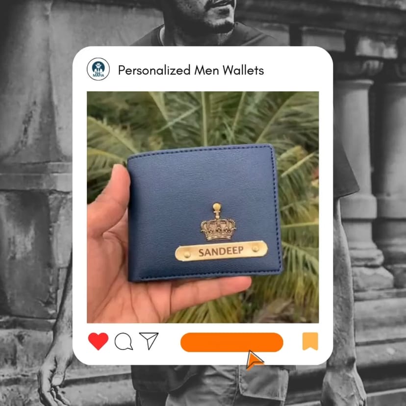 Personalized Men’s Leather Wallet - Image 1